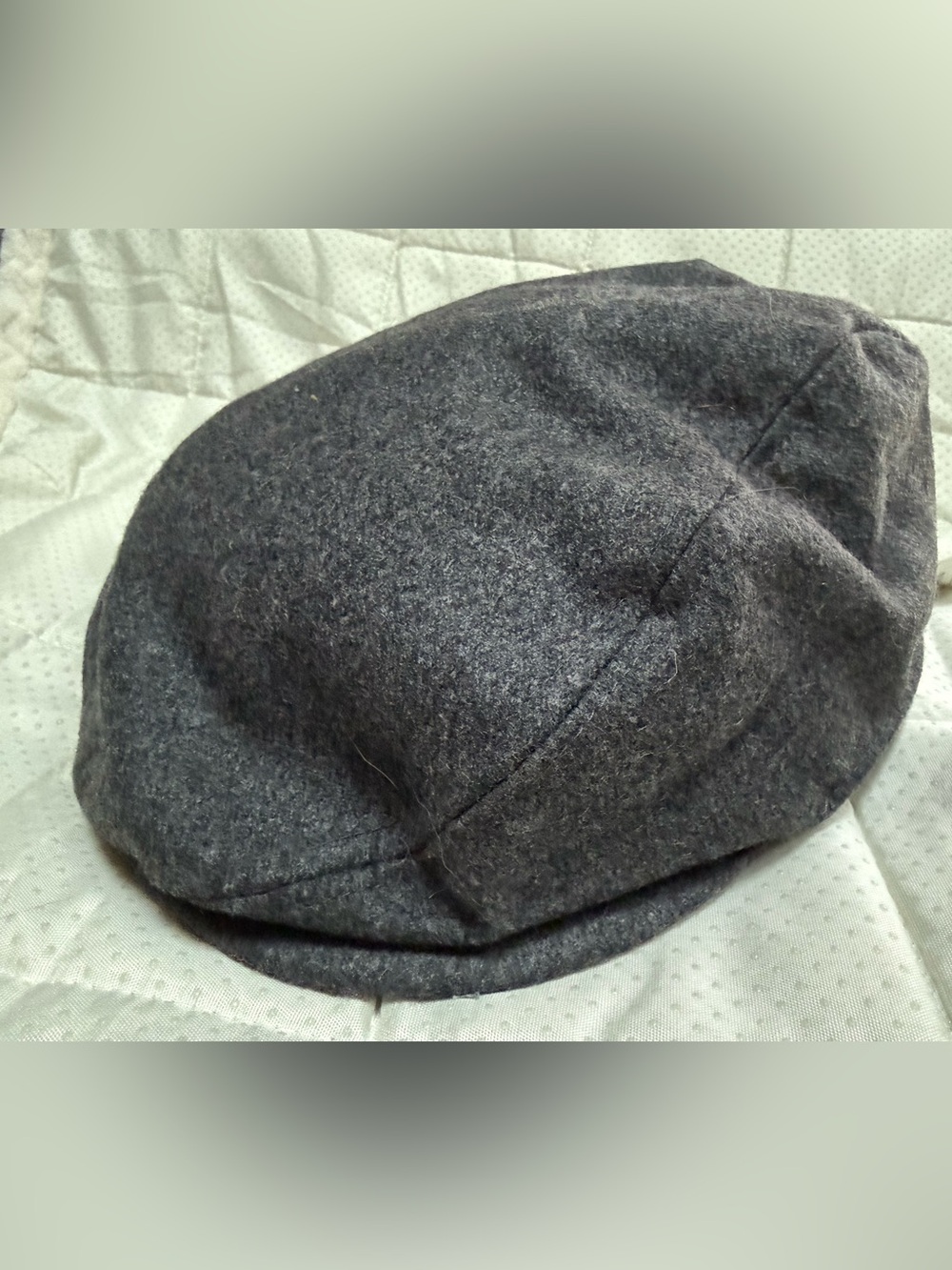 Chaps Charcoal Gray Wool-Blend Newsboy Cap (NWT)